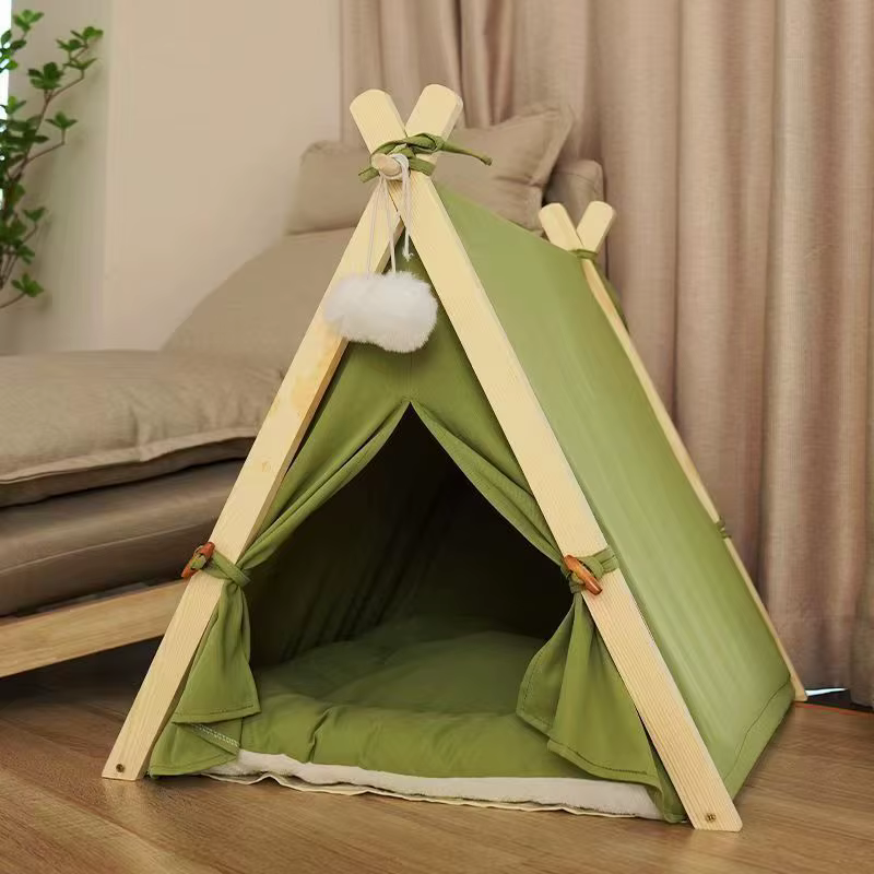 Pet Tent House Cat Bed Portable Dog Cat Universal Teepee Foldable Puppy Kitten Indoor Outdoor Kennels For Pet Tent Animals Bed — image 5