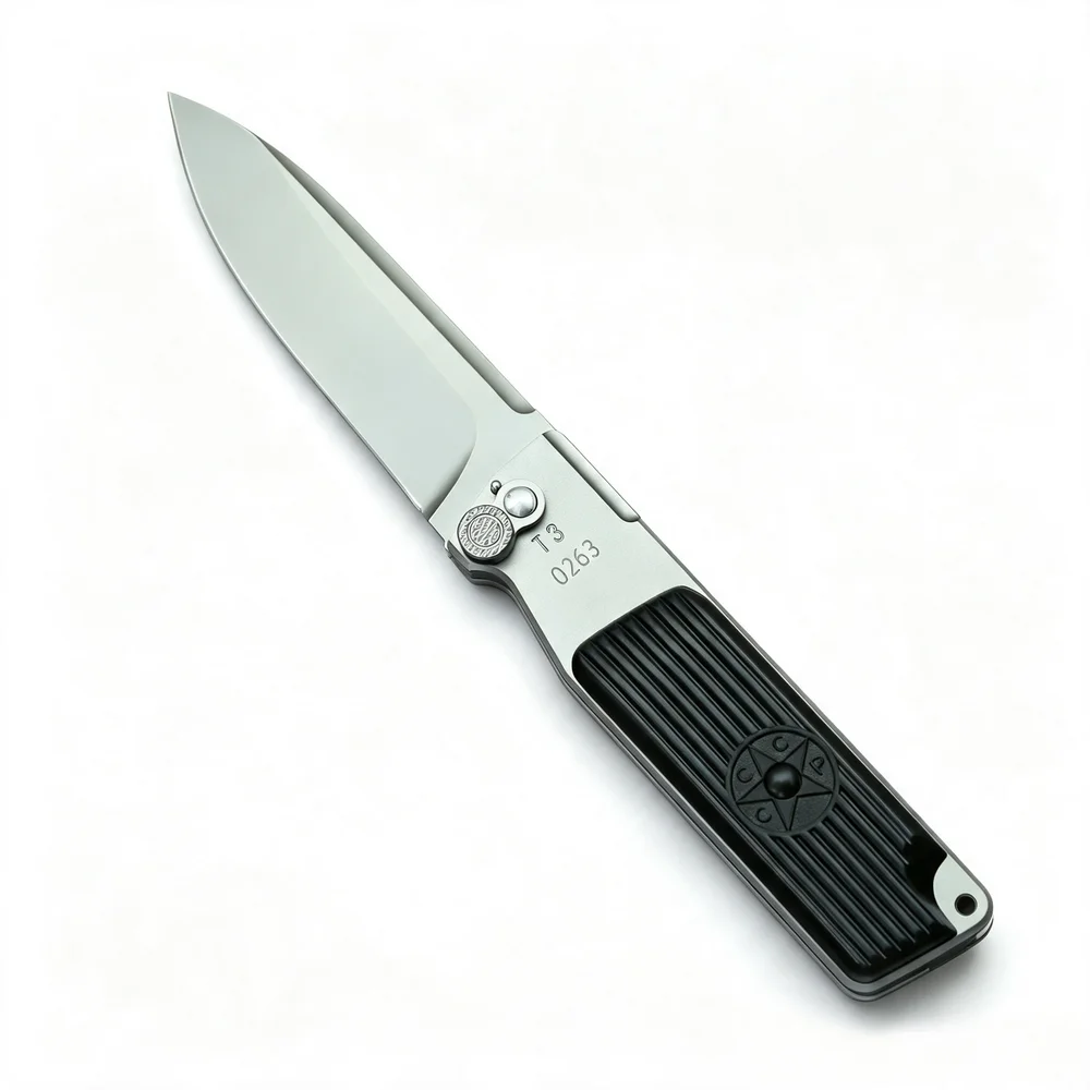 BEKETEN 0263 T3 Folding Knife M390 Blade Sandblasting Titanium Handle Outdoor Camping Hunting Survival Kitchen Fruit EDC Tools — image 1