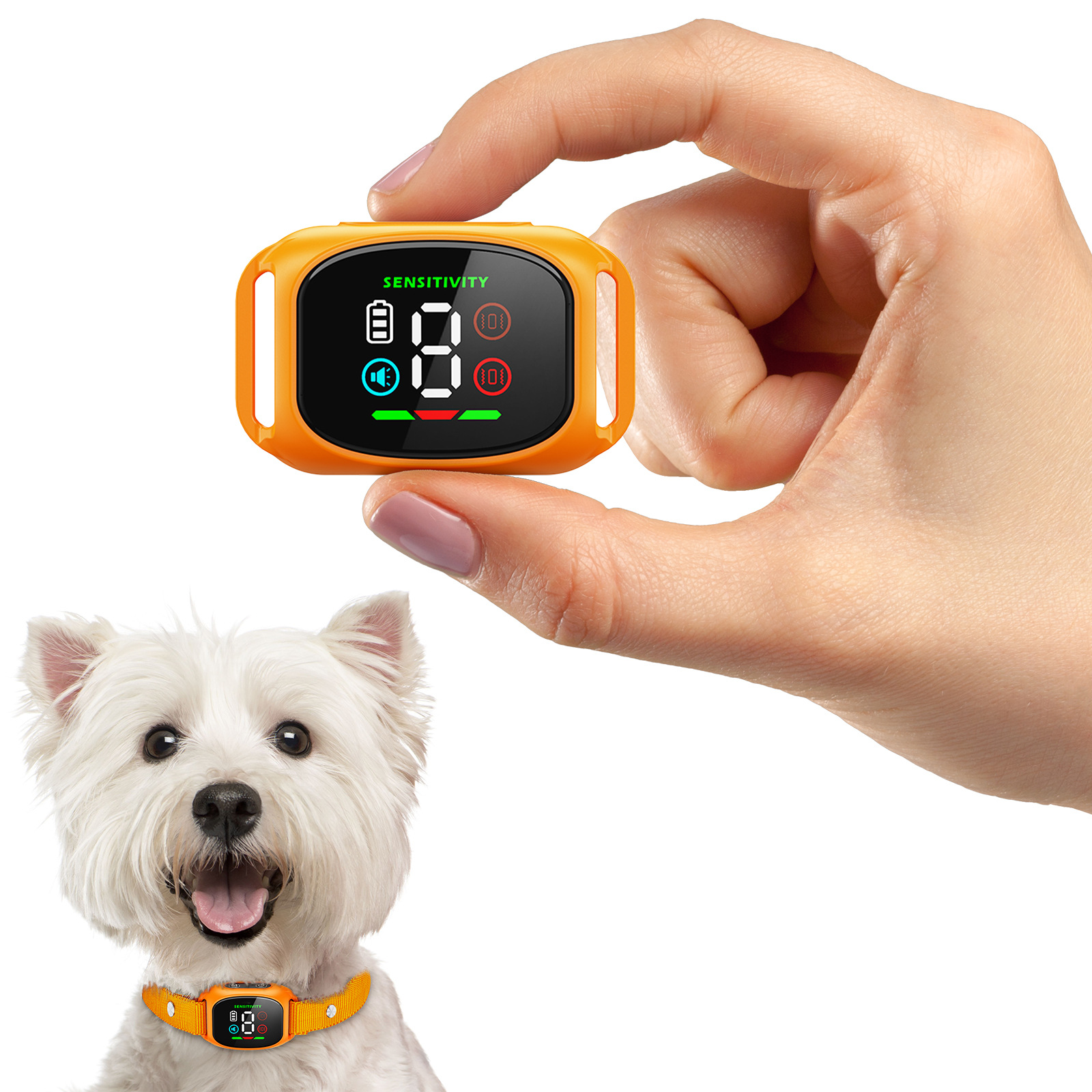 Smart Rechargeable Anti Bark Collar for Dog Vibration 4 Modes 8 Sensitivity IP67 Waterproof for Small Medium Dogs — image 2