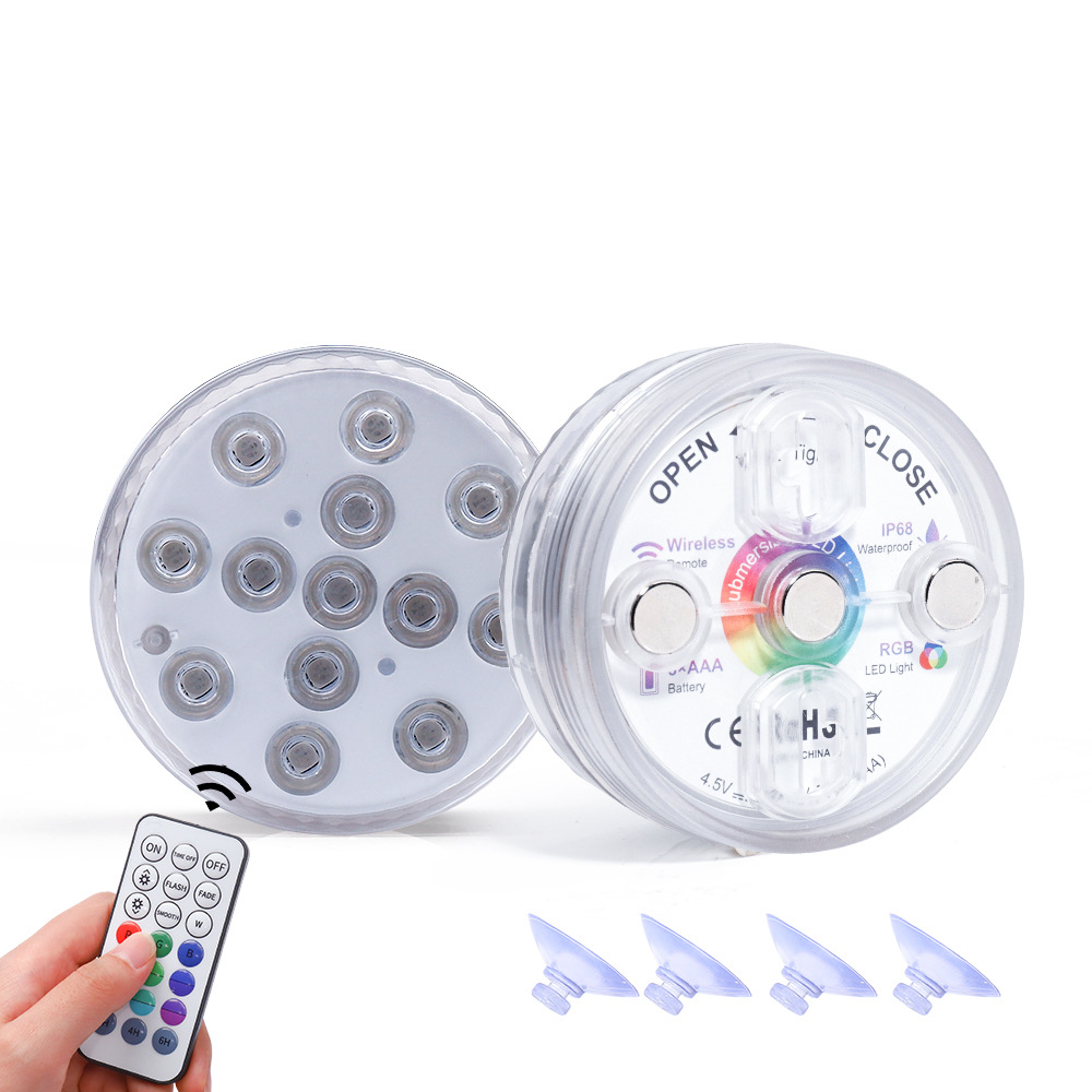 LED Diving Light RGB Colorful Infrared Waterproof Knob Decorative Light Fish Tank Light Aquatic Plant Light LED Underwater Light — image 1