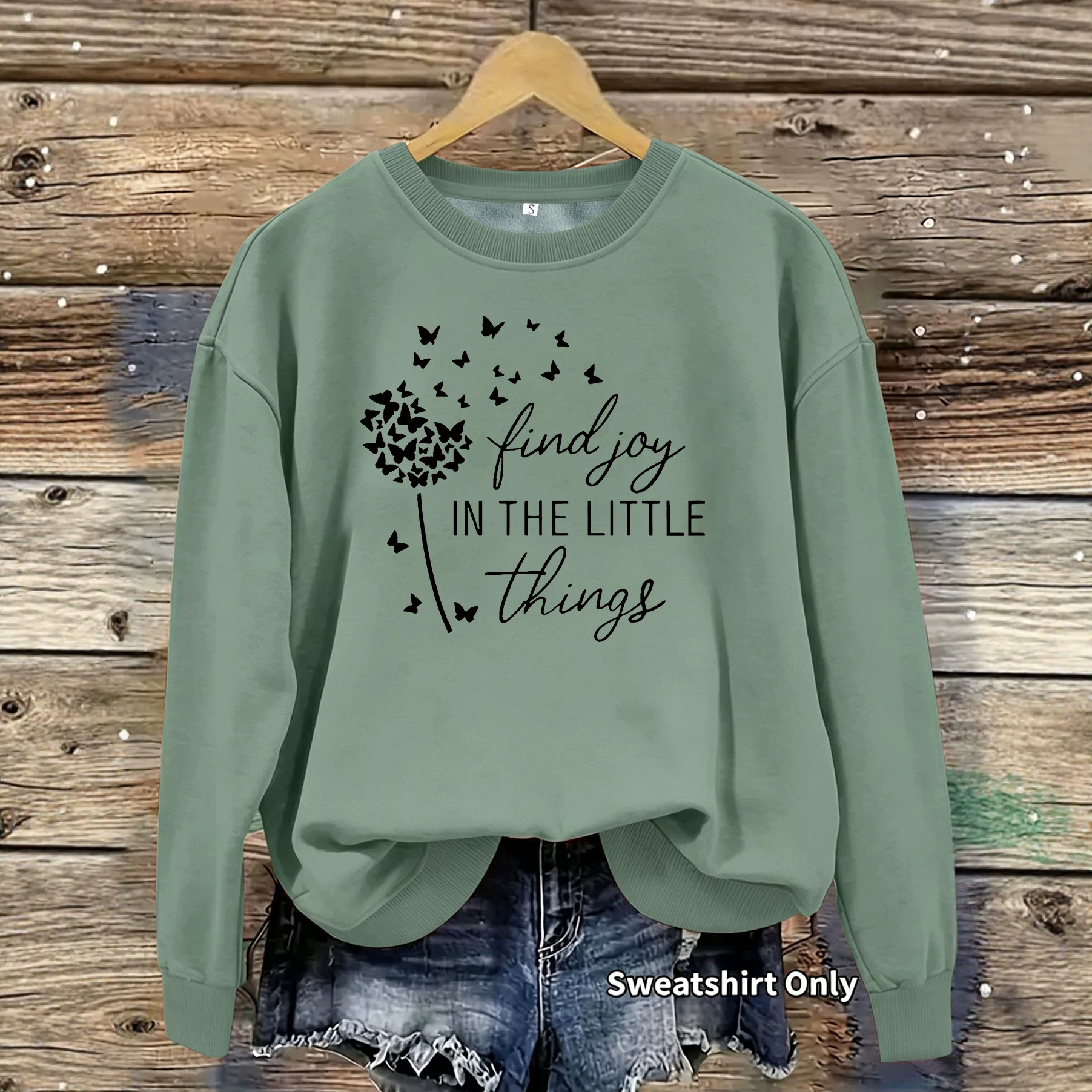 Butterfly dandelion printed hoodie — image 3