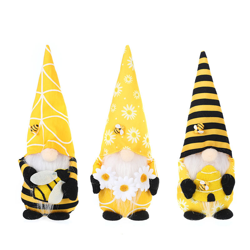 New bee festival faceless doll cute dwarf doll Rudolph doll ornaments window decoration supplies — image 4