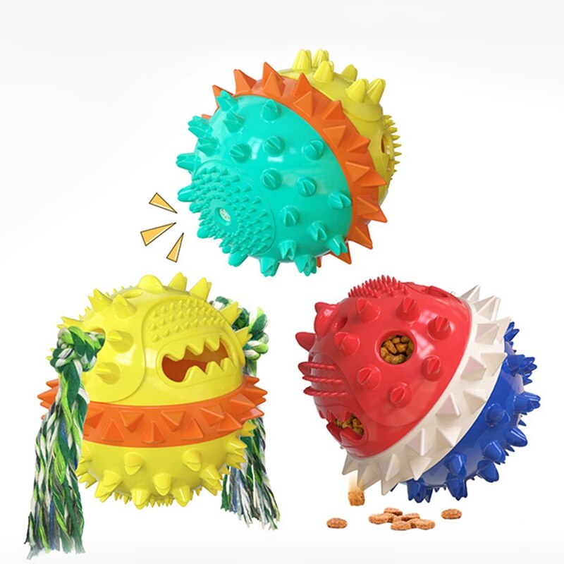 Pelota de Bola de Goma para Perros Dispensador de Alimento Juguetes Interactivos — imagen 2