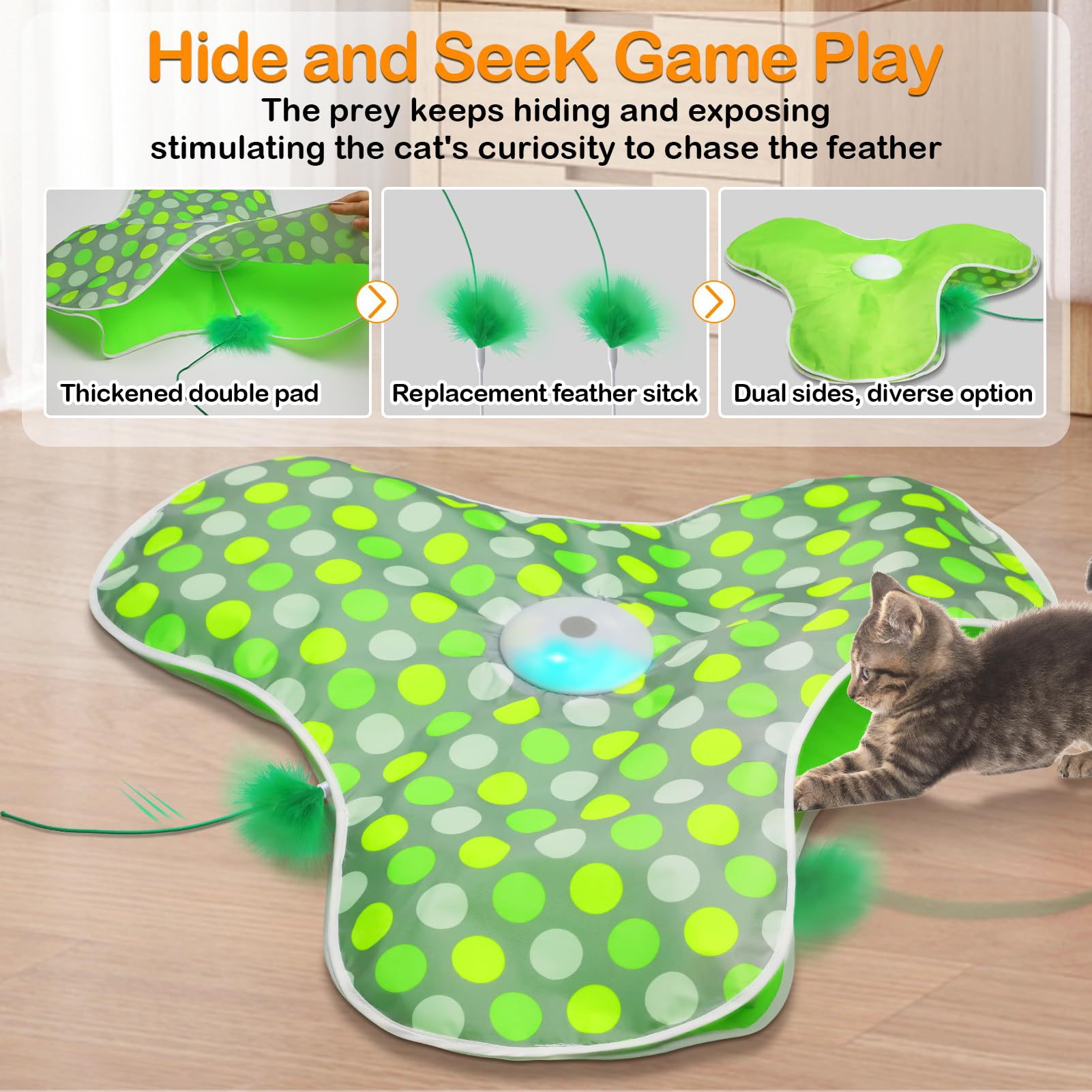 Cat Hide-and-Seek Toy Hunting Cover Self-Entertainment Pet Toy Factory — image 2