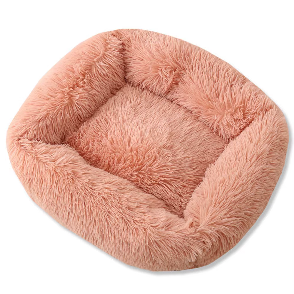 Square Dog Bed Long Plush Solid Color Pet Beds For Little Medium Large Pets Super Soft Winter Warm Sleeping Mats For Dogs Cats — image 11