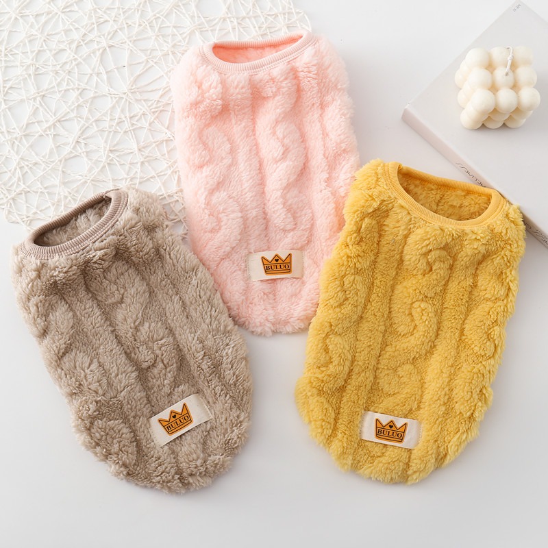 Ropa Nueva de Otoño e Invierno para Mascotas, Chaqueta de Algodón Cálida para Perros, Chaleco de Terciopelo de Doble Cara, Ropa para Teddy y Gatos — imagen 1