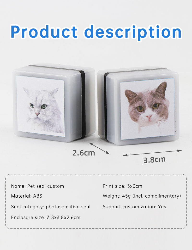 Custom-Made Pet Portrait Stamp DIY For Dog Figure Seal Personalized Cat Doggy Customized Memento Chapter — image 8