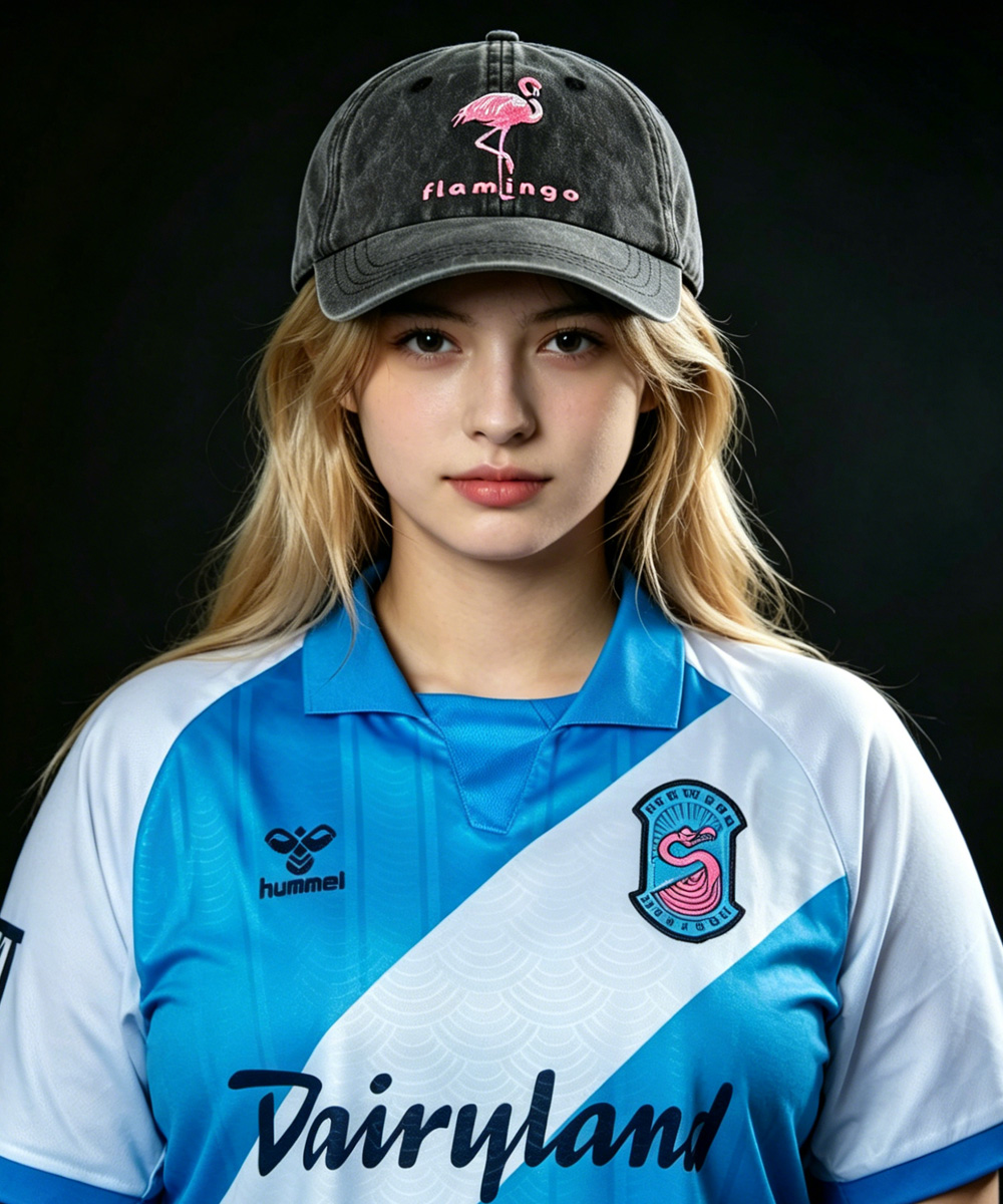 2 Piezas de Gorra de Béisbol de Algodón Lavado Estilo Vintage con Bordado de Flamenco, Gorra de Fan del Mundial FC The Flamingos, Gorra de Fútbol Unisex Ajustable para Hombres y Mujeres — imagen 1