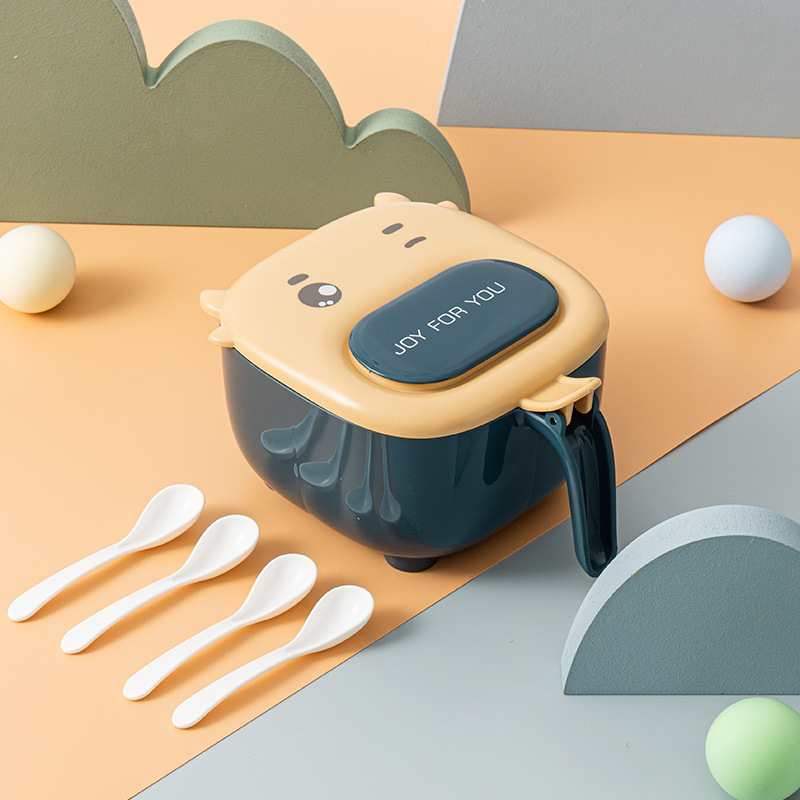 New Cartoon Four-In-One Seasoning Box Large-Capacity Kitchen Compartment Seasoning Box Chicken Salt Seasoning Set Box — image 5