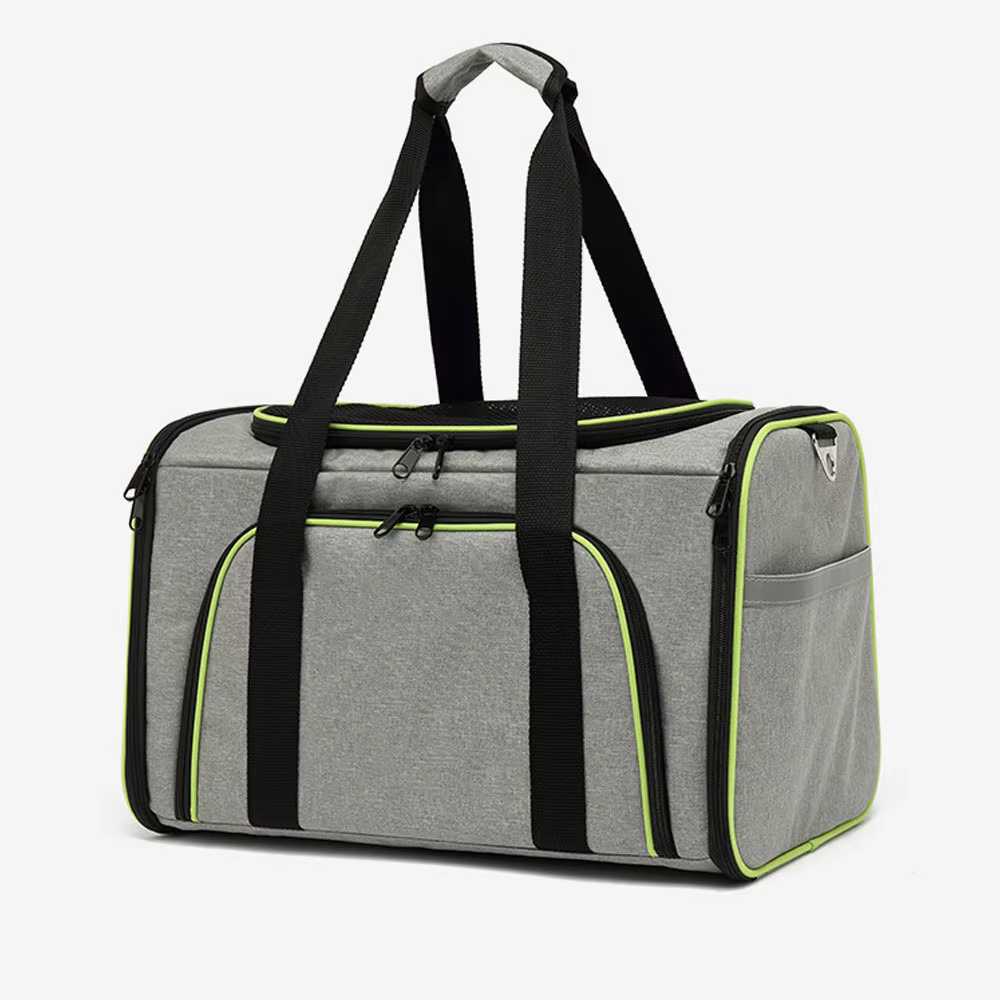 Pet Carriers Bag Portable Breathable Foldable Bag Cat Dog Carrier Bags Outgoing Outdoor Travel Pets Cats Handbag Safety Zippers — image 3