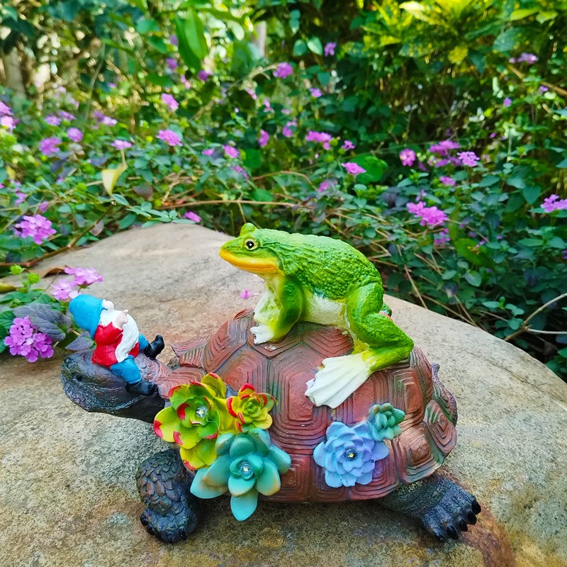Solar powered outdoor animal statue sprite ornaments — image 8