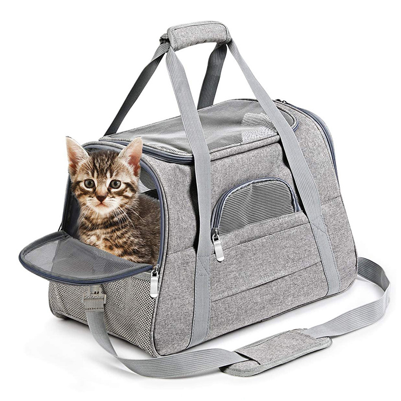 Pet Bag Portable Cat Backpack Simple And Breathable Pet Bag Crossbody Pet Bag Pet Car Bag — image 5