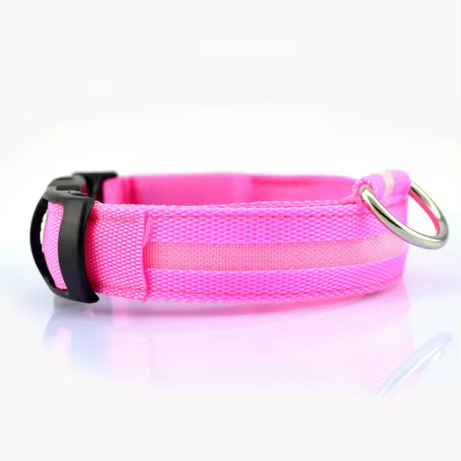 Nylon LED Pet Dog Collar, Night Safety Flashing Glow In The Dark Dog Leash, Dogs Luminous Fluorescent Collars Pet Supplies 4.7 — image 6