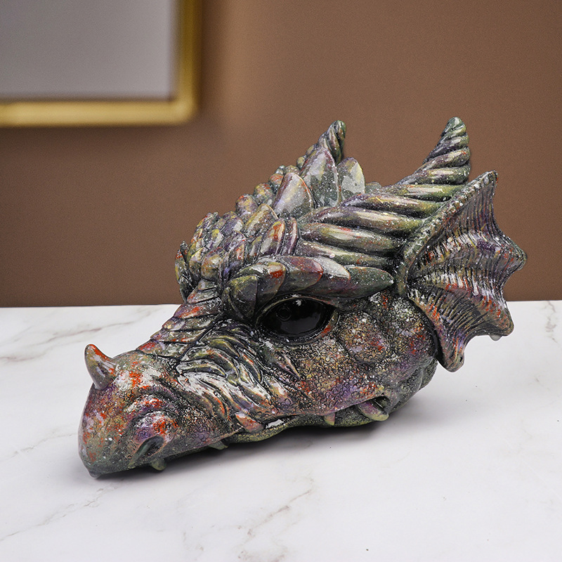 Imitation Crystal Faucet Resin Ornament Home Garden Decoration Dinosaur Ornament Resin Crafts — image 6