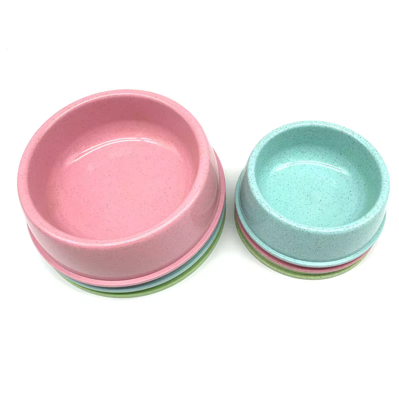 Pet Dog Food Bowl Cat Water Feeding Bowl Durable Thicken Plastic Wheat Stalk Feeder Bowls for Small Medium Dogs Puppy Products — image 4