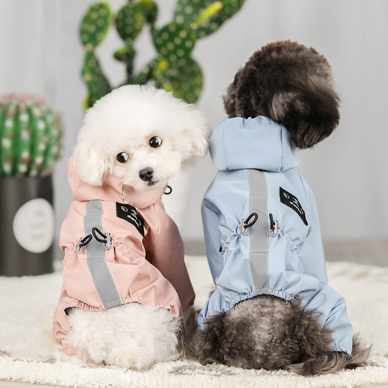 Ropa impermeable para perros - Chaqueta de malla respirable y reflejante para días lluviosos — imagen 3