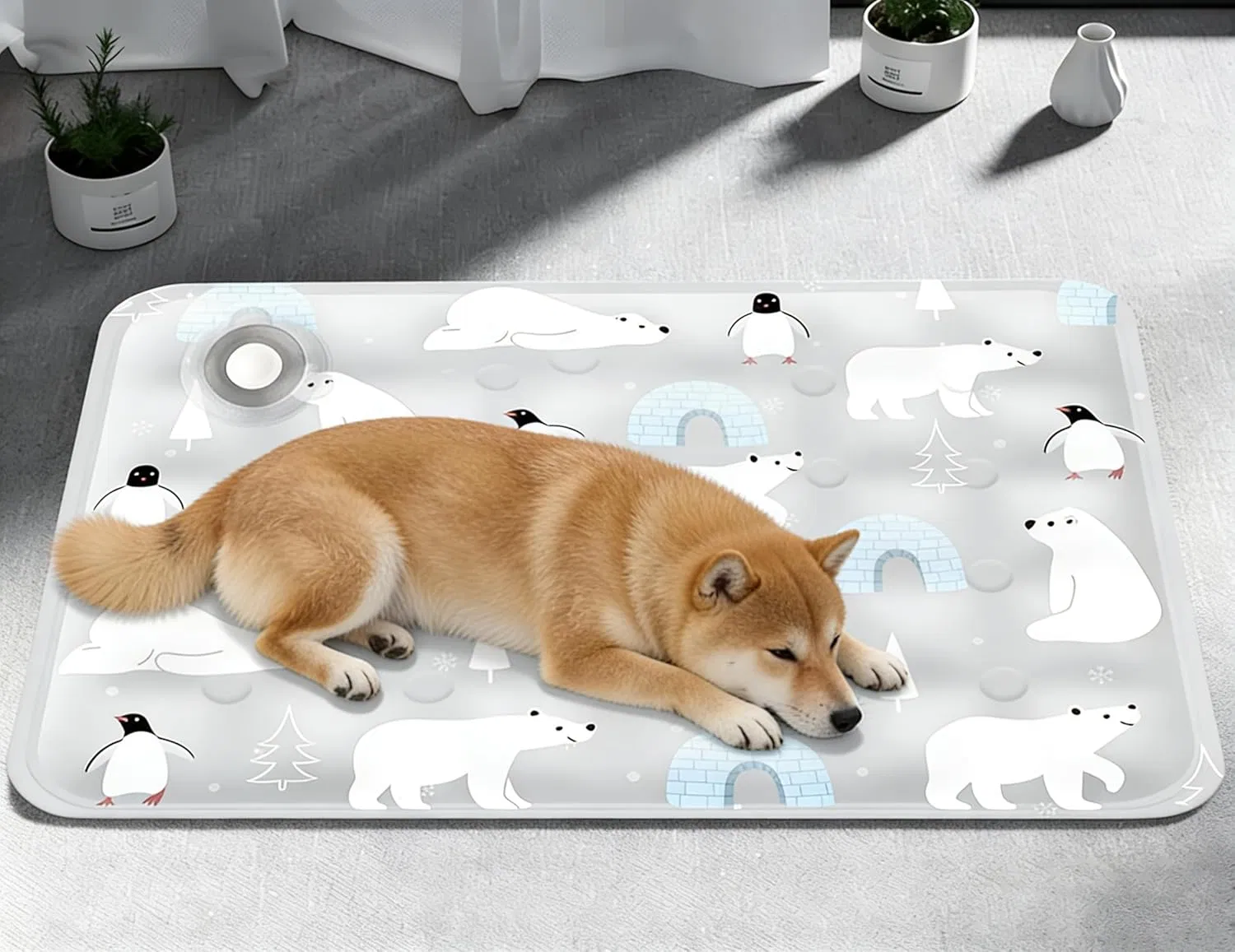 90*60 cm Dog Cooling Mat, 2026 New Summer Pet Mats, Portable Pet Cooling Pad for Travel, Washable Gel Coolings Mat for Dogs and Cats Indoor Outdoor, Reusable Chill Pad Suitable for All Pets — image 4