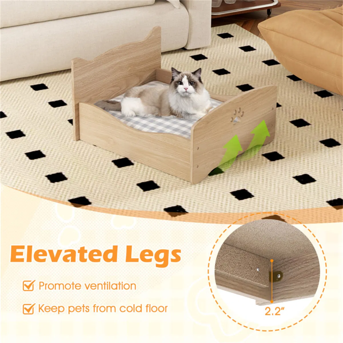 Elevated Pet Bed Frame 21" x 18" x 20" — image 7