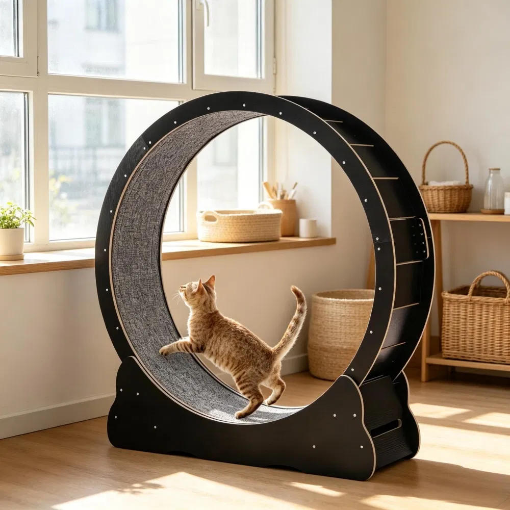 Wooden Cat Exercise Wheel — image 5