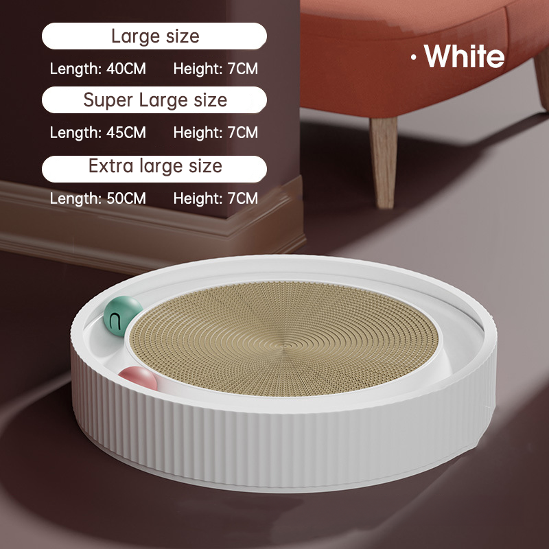 Multi Function Round Cat Scratching Board with Ball Toy Cat Scratcher Funny Sharpen Nails Scraper Can Replace Nest for Cats — image 8