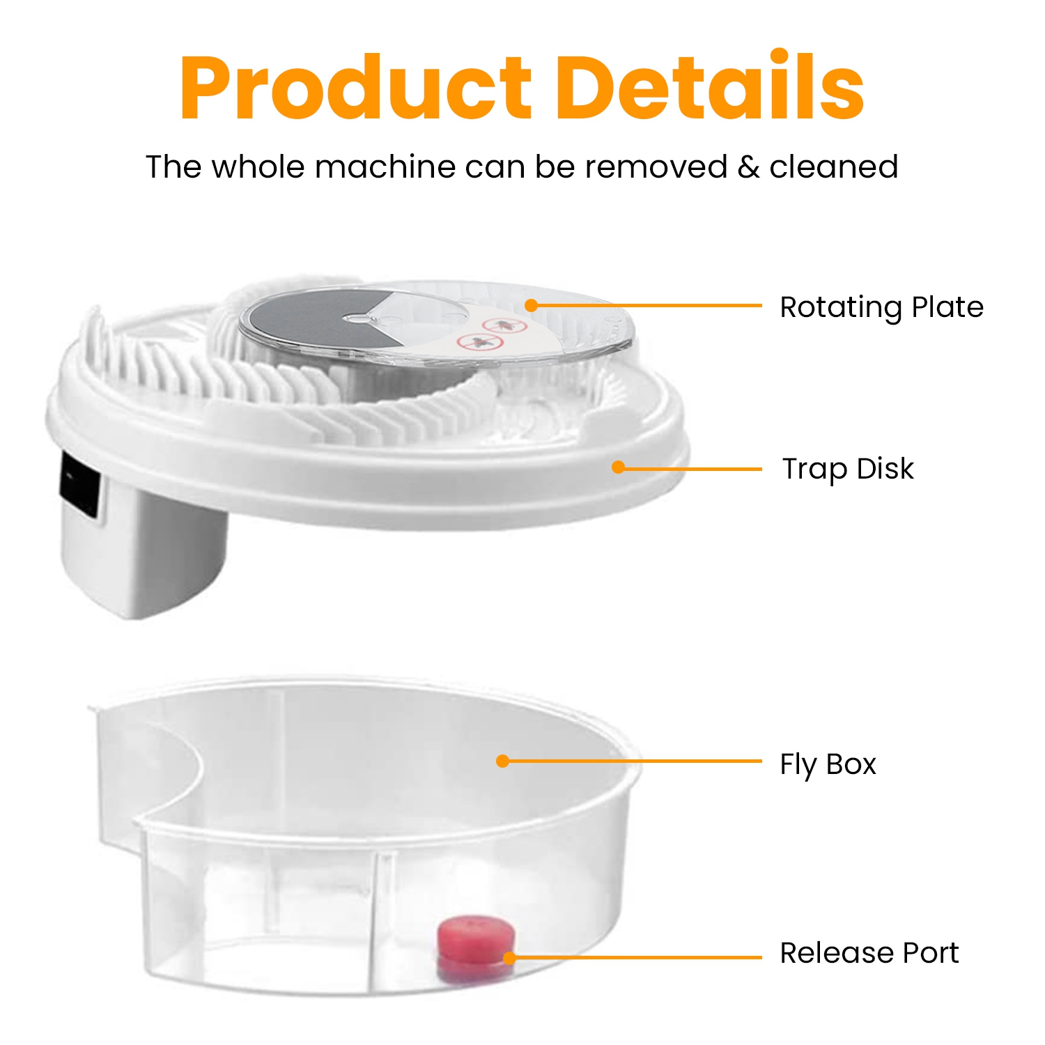 Presa Eléctrica Automática de Moscas con Brazo Rotativo, Repelente de Insectos para Hogar y Restaurante — imagen 2