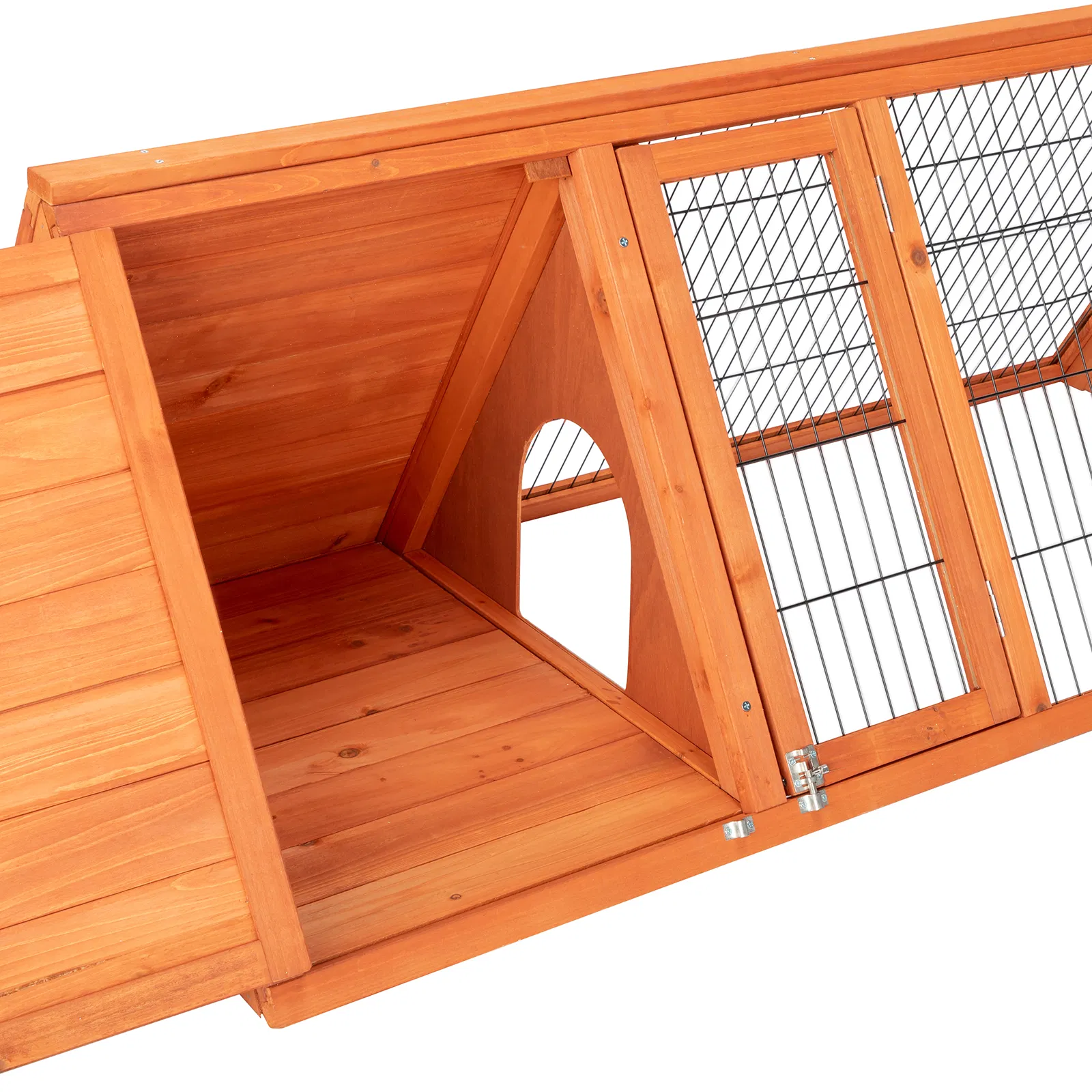 50" Wooden Rabbit Guinea Pig Hutch Wooden Rabbit Guinea Pig House — image 3