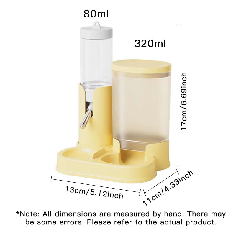 Auto Feeder And Waterer Two-in-One for Hamsters Guinea Pigs Chinchillas - Rolling Ball Water Bottle Integrated Feeding Tool — image 2
