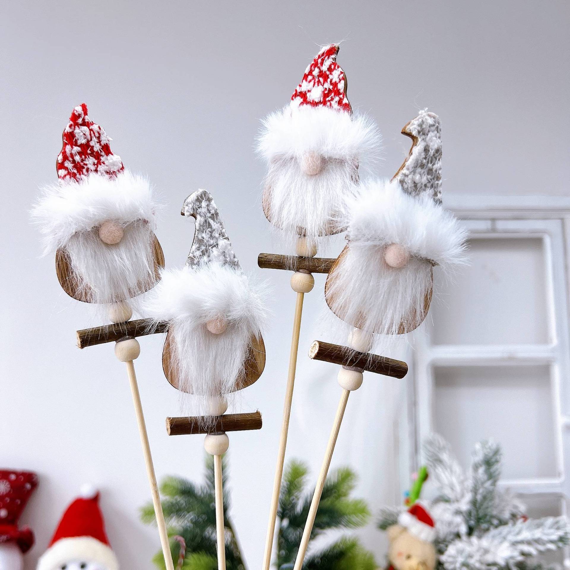 Accesorios de Tarjeta Navideña con Reinas de la Noche y Flores en Maceta - 2 Paquetes DIY — imagen 12