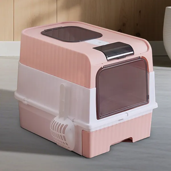 PinkMagic Cube - Caja de Arena para Gatos Inteligente: Libre Manos, Vida Pura y Limpieza Automática, Diseño Silencioso, Preferido para Familias con Múltiples Gatos — imagen 2
