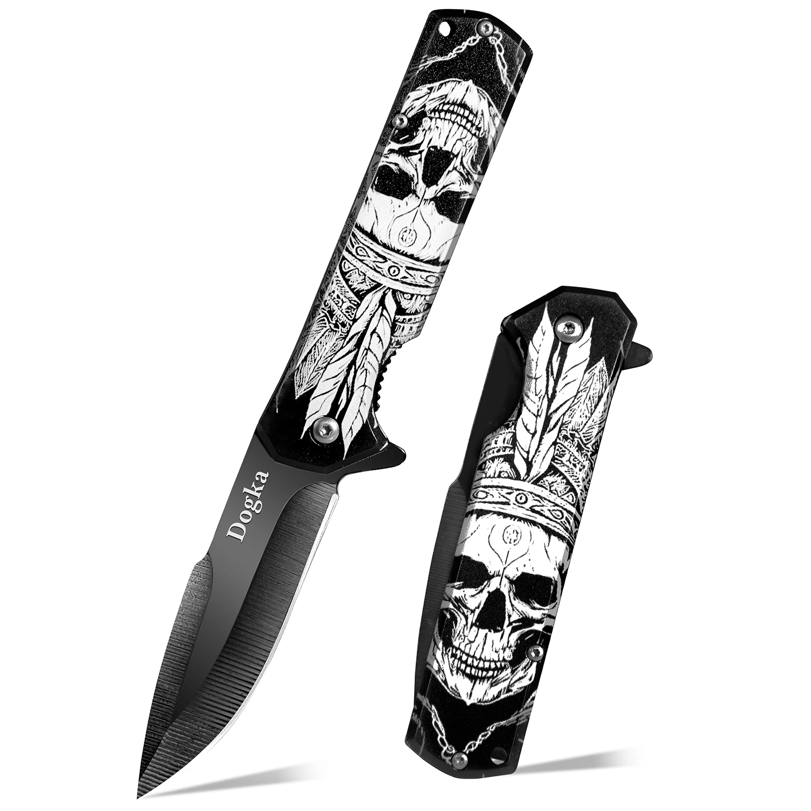 Tribal-patterned handle, unique design, sharp and durable blade, a must-have for collection — image 1