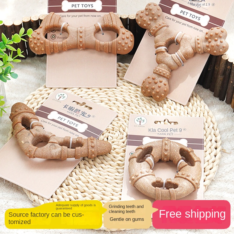 Dog Toy Bone-Shaped Chew Stick Durable Teeth Cleaning Self-Entertainment Toy for Small and Medium Dogs — image 2