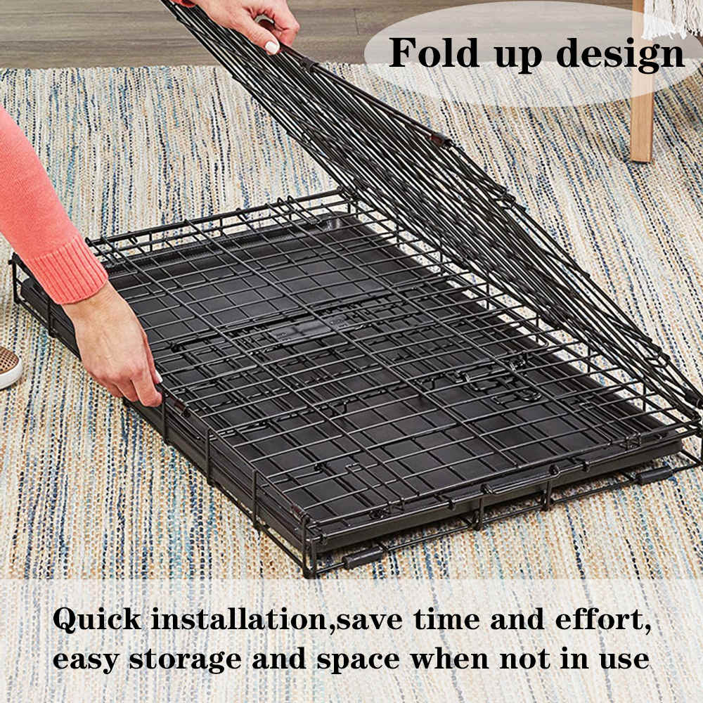 Cage Bottomless Dog Cage Small Dog Cage Teddy Pet Cat Cage Folding Dog Cage — image 3