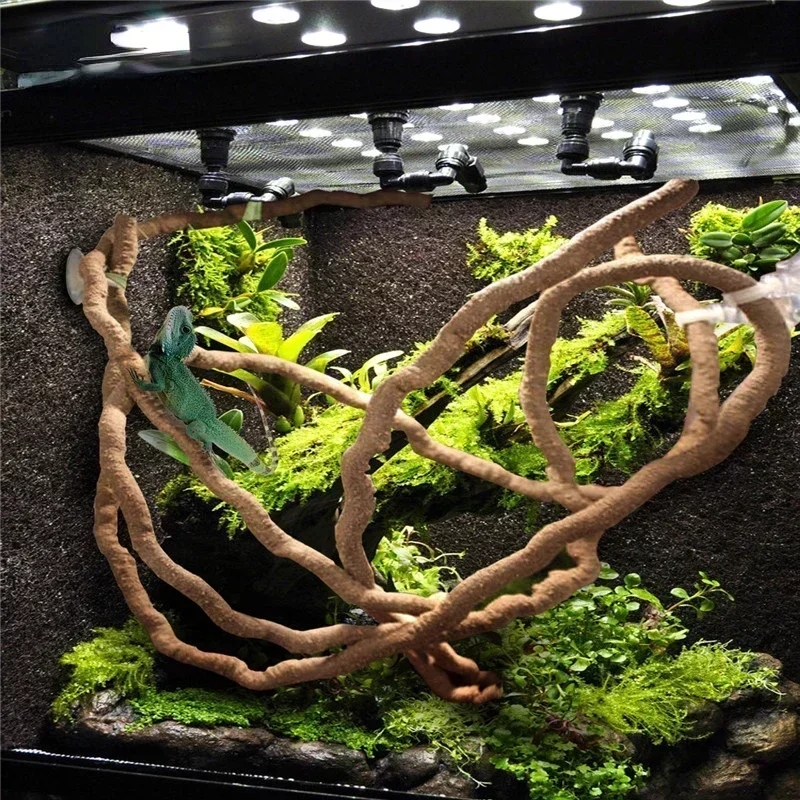 Ramas Flexibles Grandes de Rattán para Decoración de Terrario - Ramas Bendables para Hábitat de Mascotas