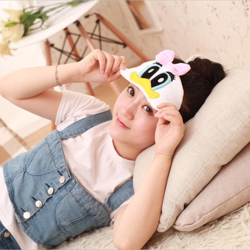 1p bunny / Totoro / fox / lazy sleep mask on holiday travel, relax, sleep aid blindfolded ice cover eye patch sleeping mask cov — image 2