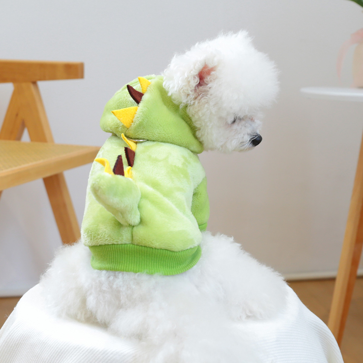 Pet Clothes Halloween Dinosaur Costume Cute Cosplay Outfit Doris Dinosaur Transforming Costume — image 3