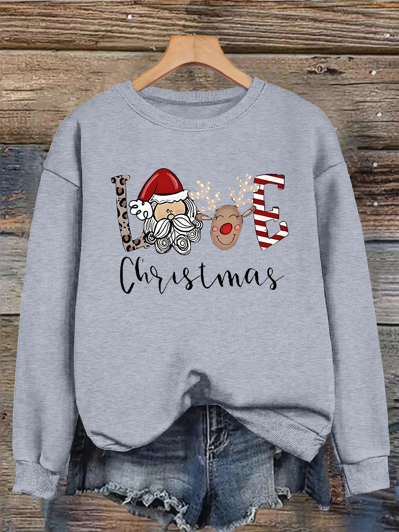 Deer print fleece hoodie — image 8