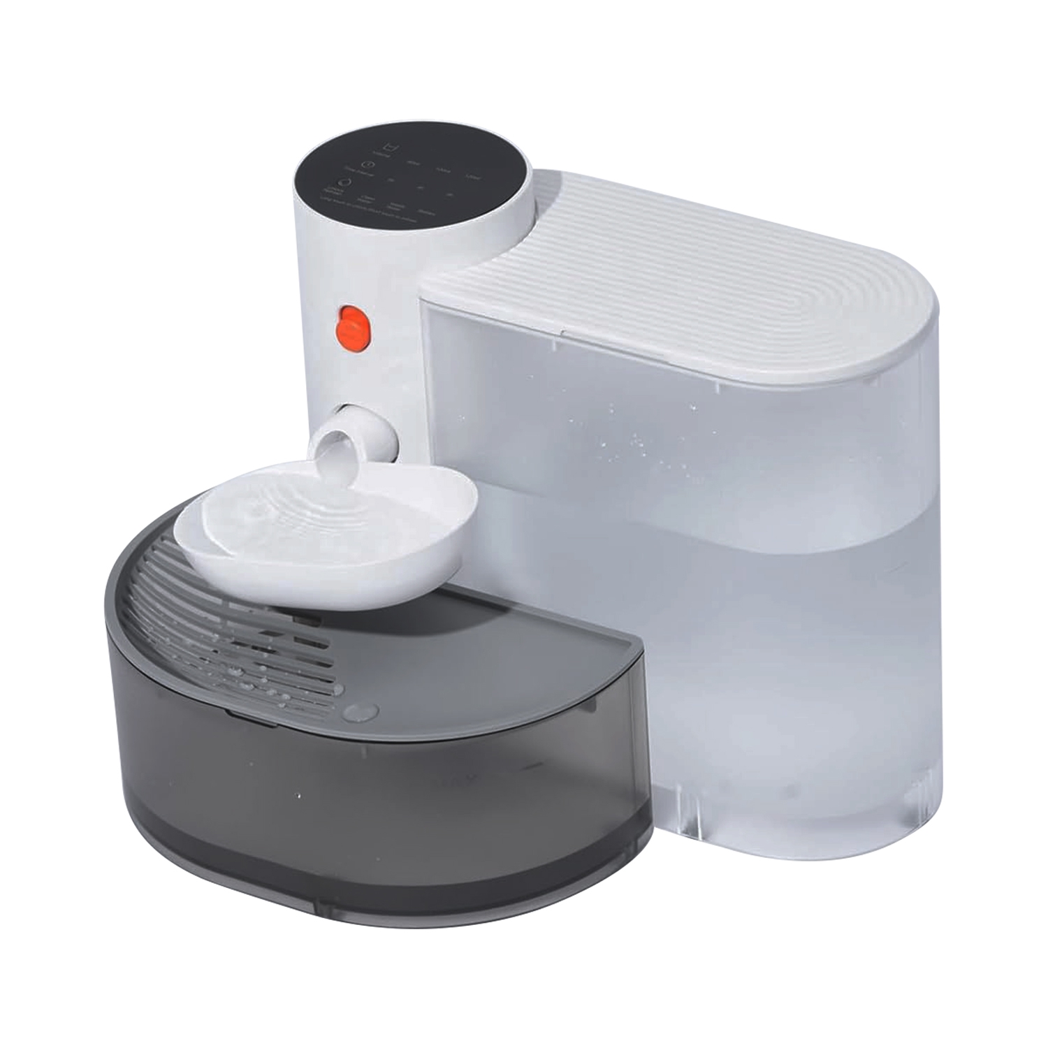 Fuente de Agua Inteligente para Mascotas Dispensador Automático de Agua para Gatos 3L Fuente de Agua para Perros Recargable e Inalámbrica con Autorrelleno, 3 Volúmenes Ajustables, 3 Intervalos de Tiempo y Control Táctil — imagen 7