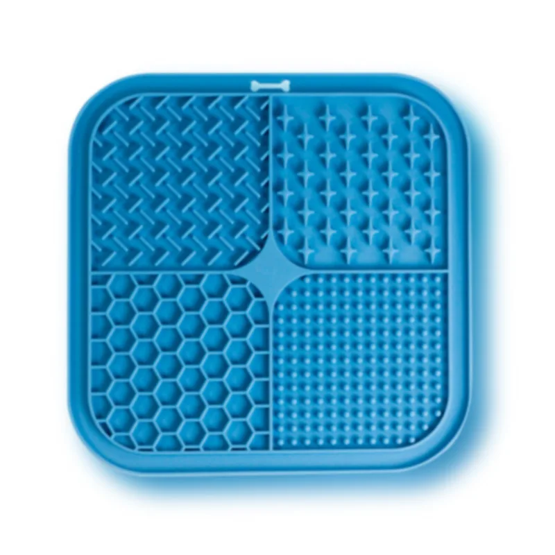 Pet Licking Mat Silicone Pet Food Suction Cup Licking Mat Slow Feeding Mat Anti-choking Slow Food Basin — image 6