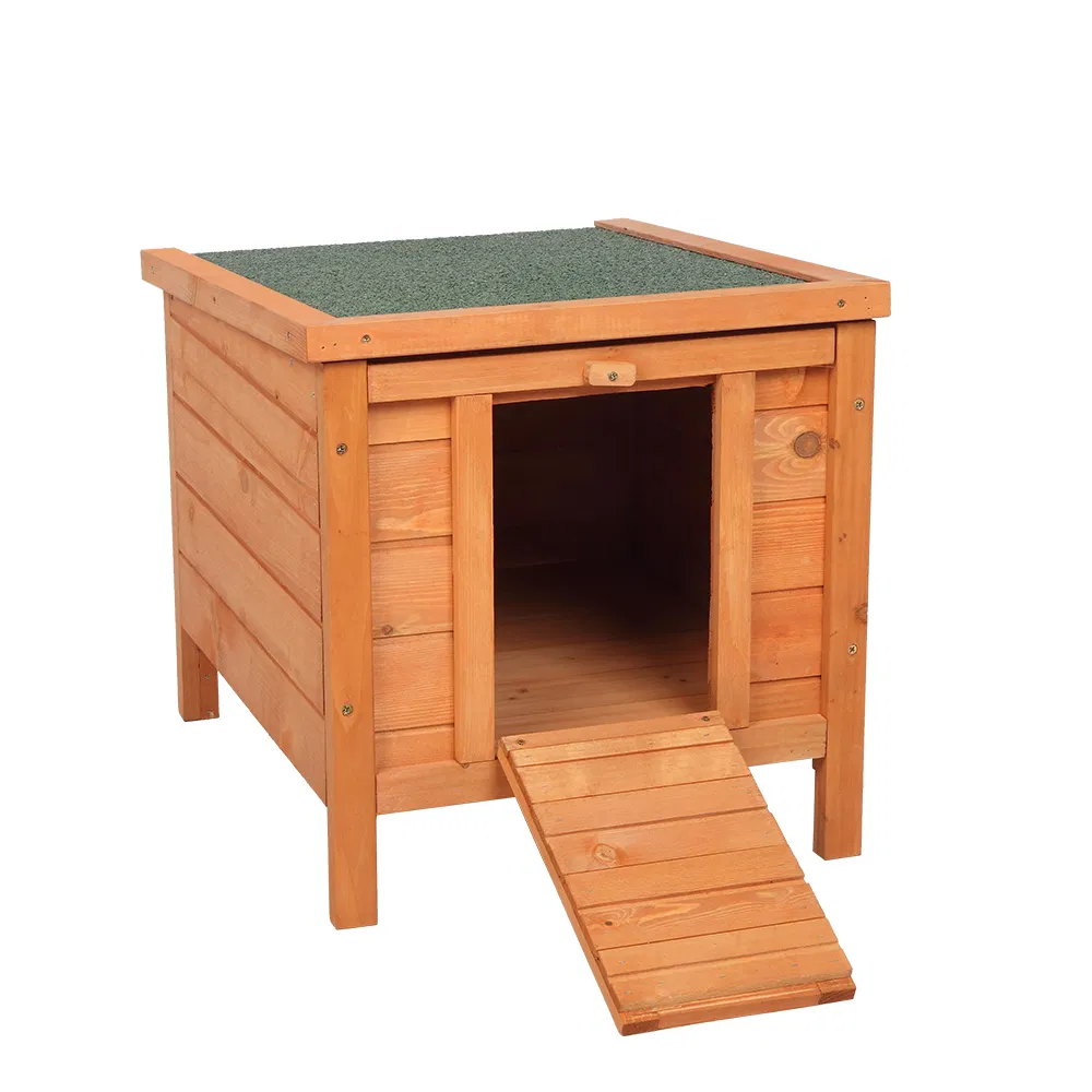 20-inch removable roof, waterproof, green asphalt roof, cedar wood, wooden chicken and rabbit cage — image 6