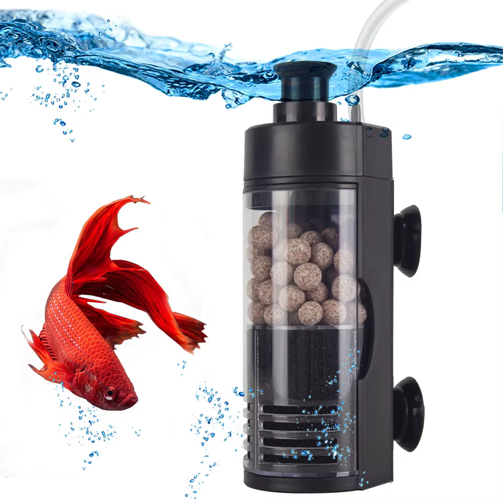 Bombas de Oxígeno para Acuarios Multifuncionales Reducen Cambios de Agua Biológico Absorbente para Tanques Pequeños — imagen 1