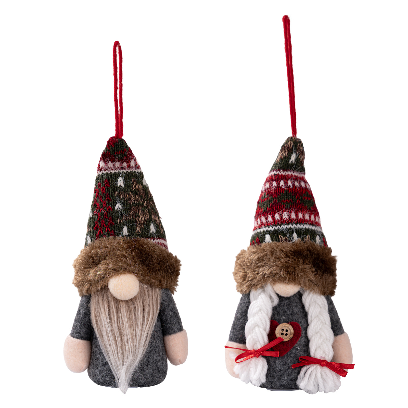Christmas Decoration Rudolph Reindeer Ornament with Lights, Cartoon Elf LED Figure for Holiday Decor — image 2