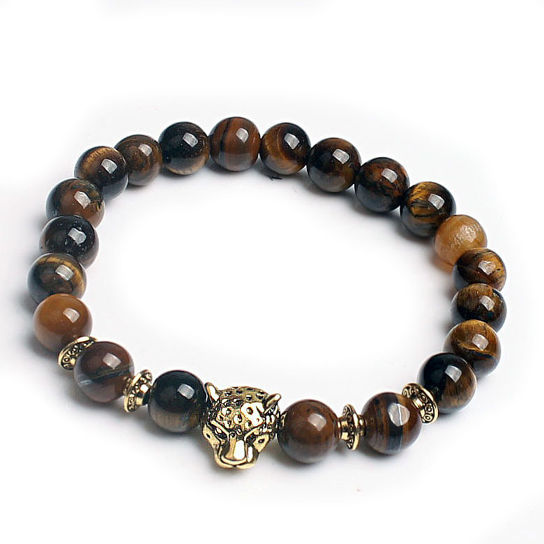 Natural Stone Owl Head Yoga Bracelet — image 23