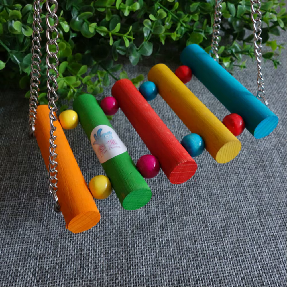 Juguetes para Aves - Colgador de Hamaca para Pájaros, Loros y Canarios — imagen 2