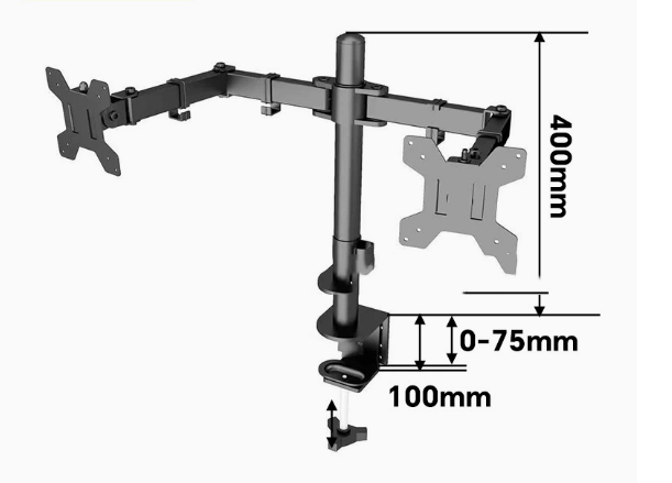 Soporte para monitor de computadora 17/22/24 pulgadas base de escritorio para juegos y alimentación de pollos con aumento de altura — imagen 7