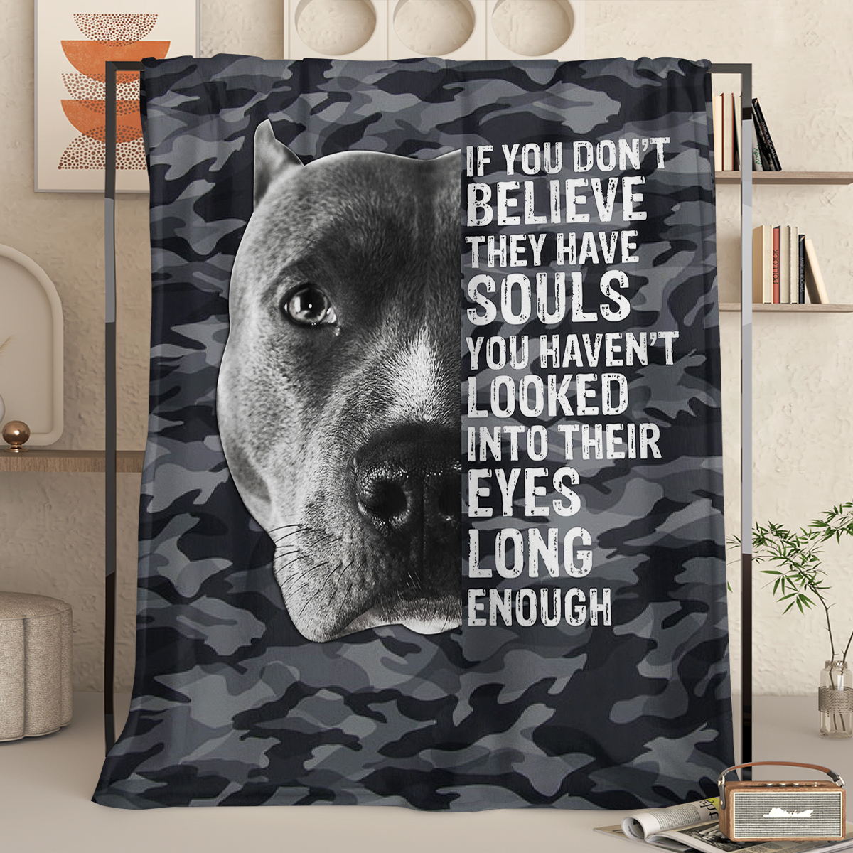 Manta de Felpa Gris con Diseño de Camuflaje para Decoración de Hogar, Sofá y Cama, Muy Suave y Ligera, Regalo Perfecto 60"x80" — imagen 2