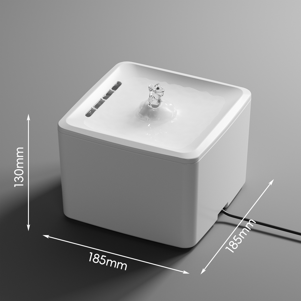 Fuentes de Agua Silenciosas para Mascotas Ultra-Resistentes, 3.800ml Capacidad Grande, Conexión USB Limpieza Fácil Para Gatos y Perros Pequeños — imagen 5