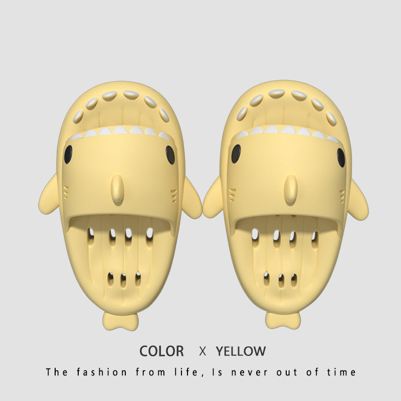Shark Massage Bottom Slippers Adult Couple Non-Slip Bathroom Leaking Slippers Trend Outdoor Funny Home Cute Sandals — image 12