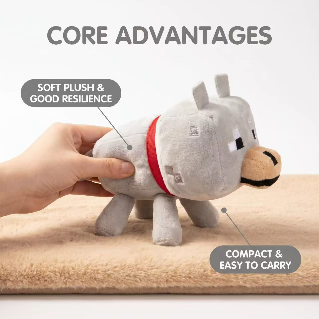 Game Wolf Plush Stuffed Toys Wolf Plush Soft Animals Toy Doll Brinquedos for Kids Children Gifts — image 5