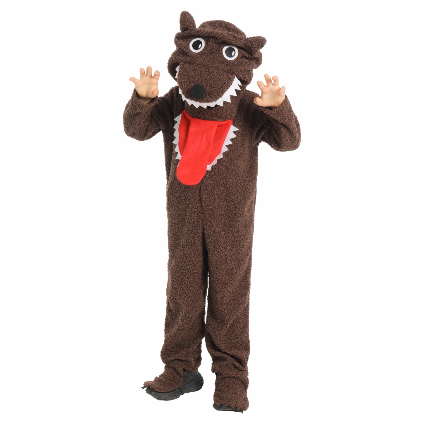 Halloween Children's Performance Costume Animal Brown Wolf Role Play Cosplay Costume School Stage Performance Wear — image 3