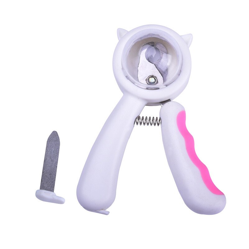 Splash-proof Pet Nail Scissors New Style with File All-in-one Cat and Dog Nail Scissors Safety Pliers — image 6